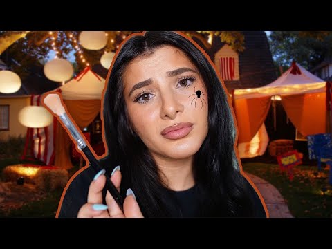ASMR B*tchy Halloween Face Painting Roleplay (Soft Spoken/Gum Chewing)