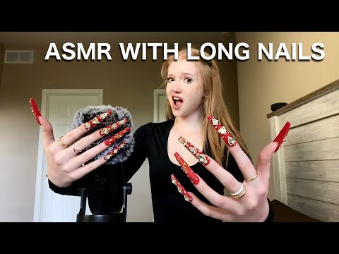 asmr ~ super long $500 luxury bling nails