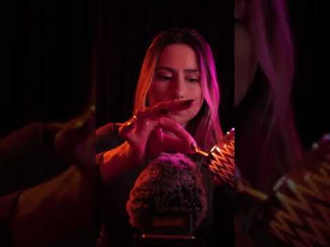 ASMR PLUCKING with candle ✨ glass tapping, hand movements, mouth sounds
