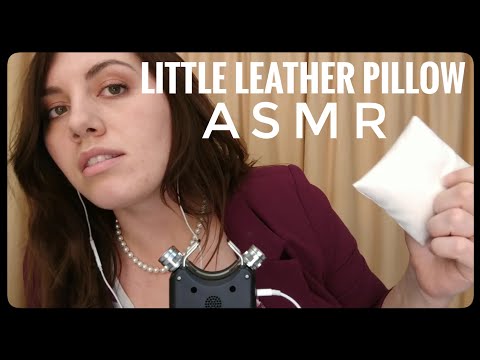 Tapping on a Little Leather Pillow ASMR