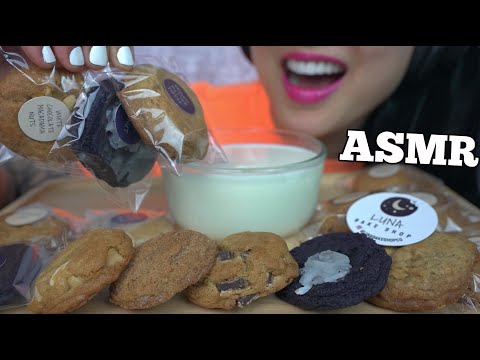 ASMR COOKIES AND MILK *LUNA BAKE SHOP (EATING SOUNDS) LIGHT WHISPER | SAS-ASMR