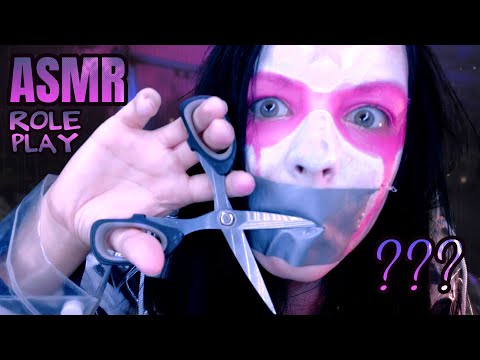 ASMR Crinkle Demon is UNINTELLIGIBLE? (plastic coat crinkles and tape role play, Hungarian ending)