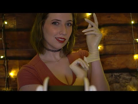 ASMR Gloves, Ear Massage & Cupping (With & Without Oil) Tongue Clicking, Hand Sounds, Eye Contact,