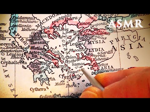 ASMR The 12 Labours of Heracles | Maps + Greek Mythology + Cough Drop