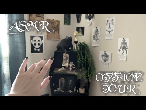 ASMR | Lofi Office/Filming Room Tour 🎞️ tapping, tracing, hand movements, etc