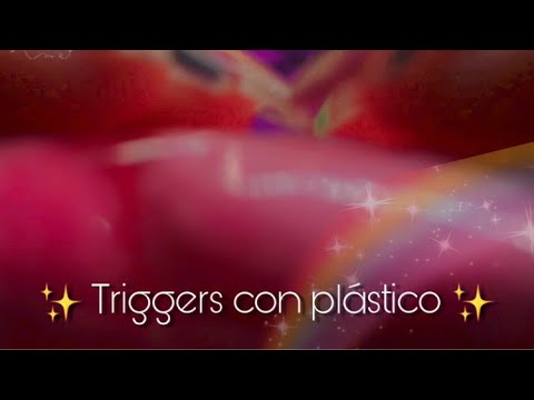 Relájate solo con sonidos de plástico | Triggers | Andrea ASMR 🦋