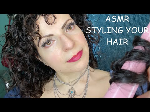 ASMR Roleplay Styling Your Hair (Hair combing, whispering, personal attention)