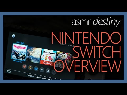 ASMR Relaxing Nintendo Switch Hardware Overview (4K)