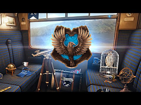 Hogwarts Express ◈ Ravenclaw Wagon Edition | Harry Potter inspired ASMR Ambience | Relax Train Ride