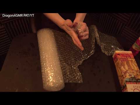 Dragon's Puzzle and Bubble Wrap ASMR \\ Tingling Present Wrapping ASMR // Come Relax and Fall Asleep