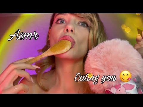 ASMR -  Eating you / wooden spoon / asmr for relax