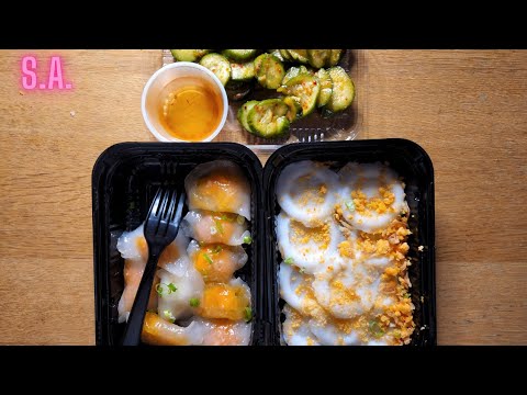 Asmr || Rice Flour Cake & Rice Flour Shrimps w/ Cucumbers Eating Sounds (NOTALKING)