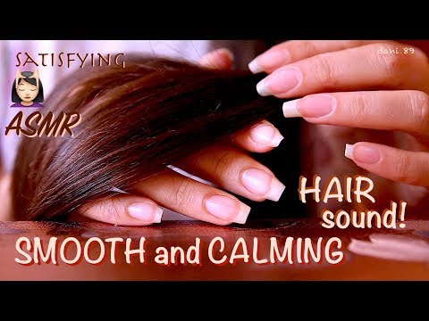 💆🏻‍♀️ REAL TRIGGER for PERFECT ASMR 🎧 So CALMING and SATISFYING Long Shiny & Smooth HAIR sound! ❀