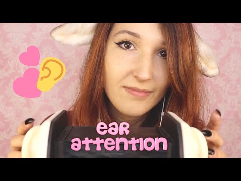 ASMR - EAR ATTENTION ~ Tingly Massage, Tapping & Mouth Sounds on Your Ears! ~