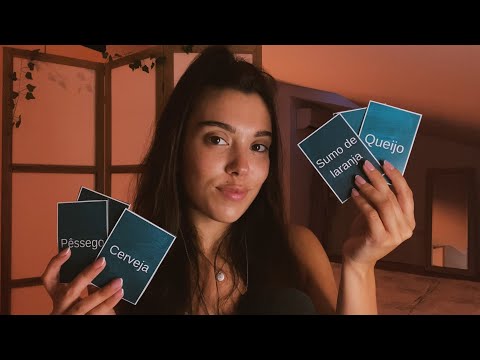 ASMR mentre impariamo il portoghese 🇵🇹 words repetition, tracing, paper sounds