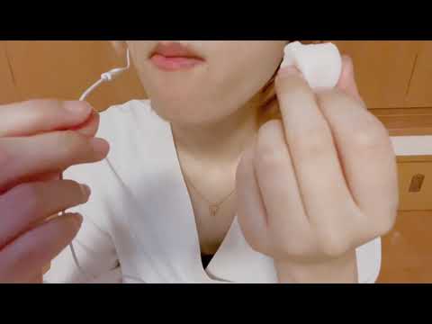 🍽マシュマロ咀嚼音／Marshmallow chewing sound【asmr】