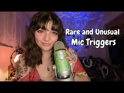 ASMR | Rare and Unusual Mic Triggers (Fast Mouth Sounds, Rambles, Hair On Mic, Mic Gripping, and ++)