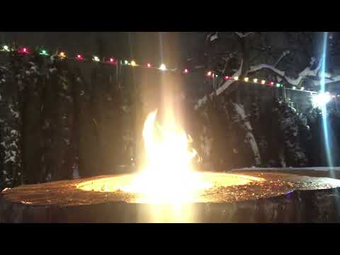 ASMR holiday cozy fire moment