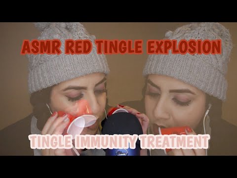 [ASMR] for People Who don't get Tingles Part I | RED TINGLE EXPLOSION | Tingle Immunity Treatment🤤❤️