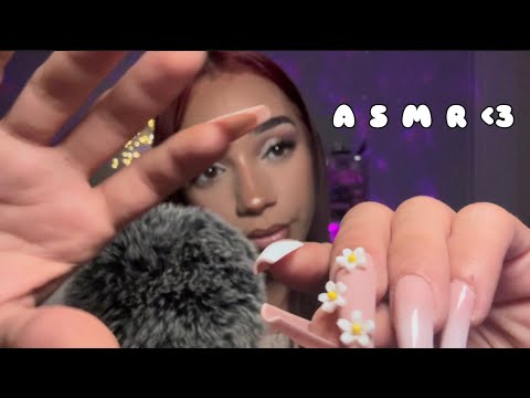 ASMR | Intense Mouth Sounds💦 & Face Touching with Affirmations 💤✨💭🩷
