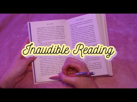 ASMR Relaxing Inaudible Whisper Reading