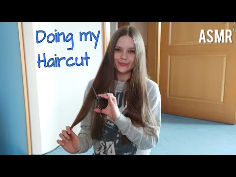 ASMR Doing My Haircut 💇 Hair Brushing & Combing ✂️ No Talking