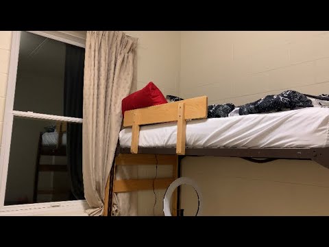 ASMR Tapping Around My (Updated) Dorm Room / Dorm Room Tour