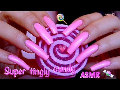 💗 Perfect for Sweet Dreams! 😴 Binaural ASMR 💖 Nail-SCRATCHING & TAPPING 🍬 a SOFT pink CANDY SOAP! 🍭