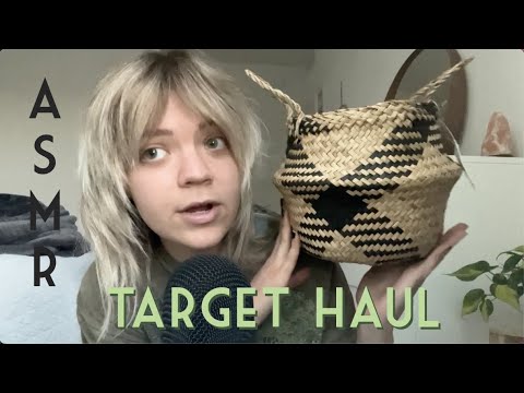 Relaxing Target haul ASMR 🖤 ~ home decor, essentials, etc. (tapping/fabric scratching)
