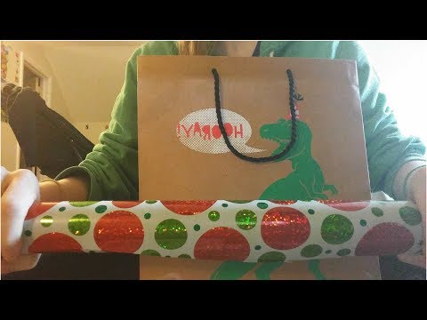 ASMR wrapping birthday presents! (crinkling, crumpling, tapping)