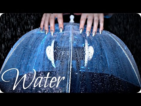 ASMR Umbrella ☔️ Water Spritzing all Around & On You, Brushing, Tapping & Rain Sounds (No Talking)