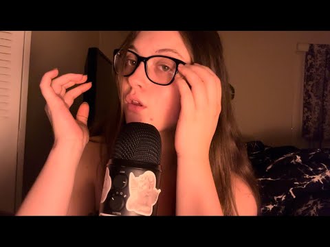 ASMR | GLASSES TAPPING & YAPPING, STUTTERING, MOUTH SOUNDS, BREATHY & ANTICIPATORY 🤍