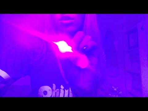 ASMR led light triggers and changing color putty (tapping, scratching, whisper)
