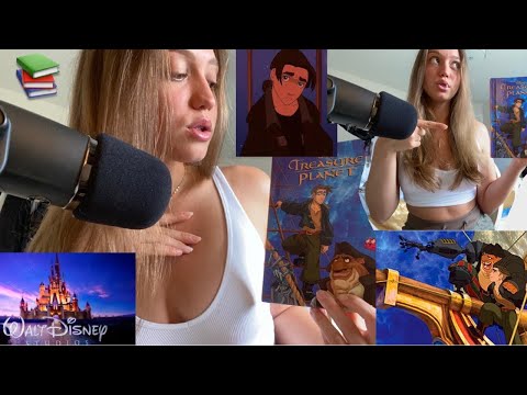 ASMR Reading Treasure Planet ( up close ear to ear whisper )