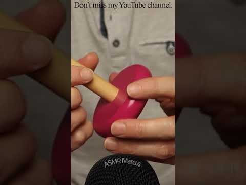 ASMR Fingernails Tapping The Base Of A Wooden Doll Puzzle #short