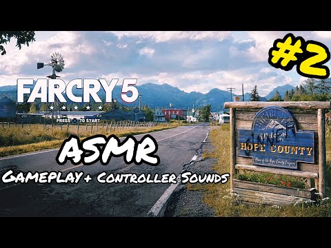ASMR | Farcry 5 Gameplay #2  (w/Controller Sounds)