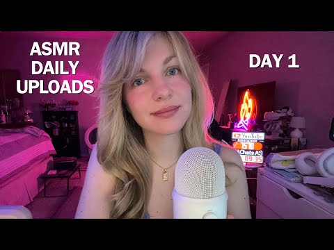 ASMR Daily Upload Challenge Day 1 (Cozy Sounds/Triggers for Sleep)