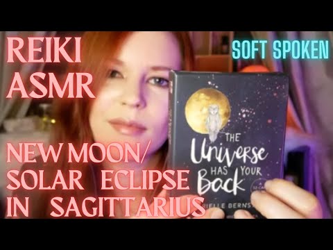 ✨♐Reiki ASMR| New Moon Solar Eclipse in Sagittarius| Optimism and Trust| Soft spoken