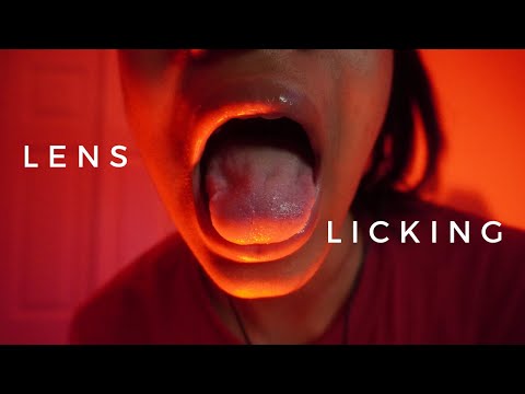 [ASMR] lens licking + kisses + personal attention (PURELY mouth sounds)