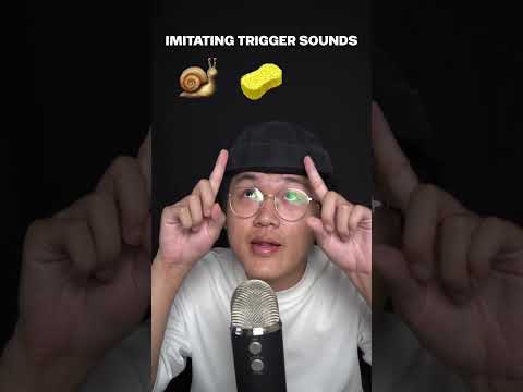 IMITATING TRIGGER SOUNDS WITH MOUTH SOUNDS! #asmr #shorts