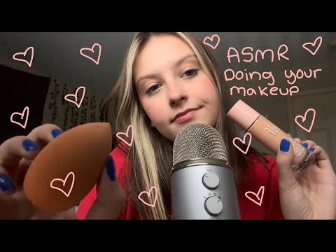 ASMR Inaudibly Whispering While Doing Your Makeup!