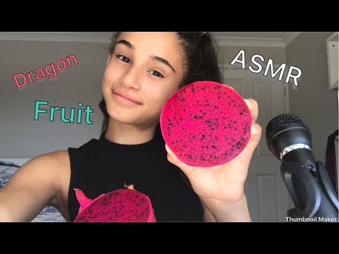 ASMR || Eating Pink Dragon Fruit 🍉 ||