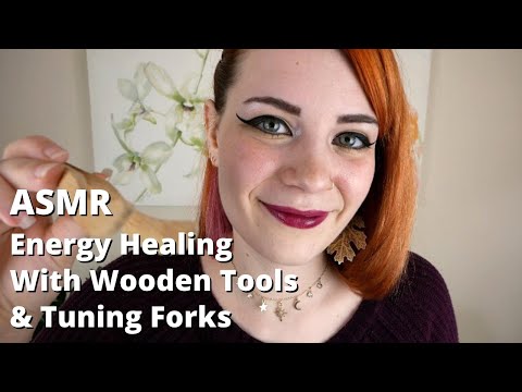 ASMR Energy Healing Session | Wooden Tools, Tuning Forks, & Hand Movements