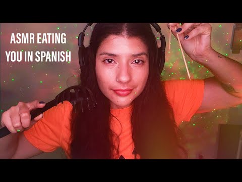 ASMR EATING YOU IN SPANISH - Mouth Sounds Galore