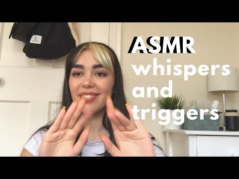 ASMR whispered rambles and tapping - relaxing sounds