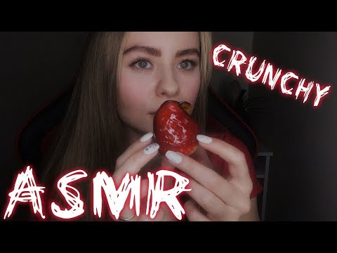 ASMR|АСМР 🍓Хрустящая клубника|Итинг|Тихий голос|Eating|Crunchy sounds|Soft Spoken