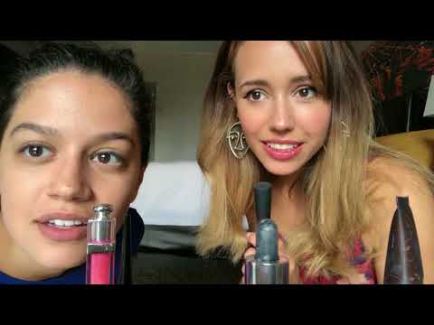 ASMR Lofi Brushing hair + Doing your Makeup ~ collab with Angelica pt 2 💗