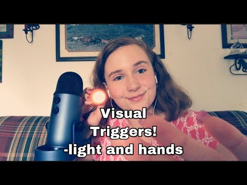 ASMR/Hand Movements and shining lights!