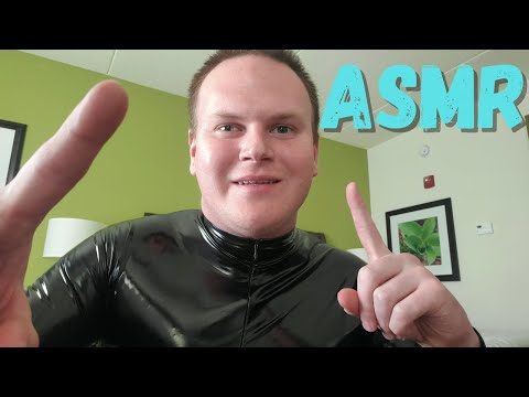 ASMR - Unusual Cranial Nerve Exam With No Props - PVC Catsuit, PVC Sounds, Hand Movements, Whispers