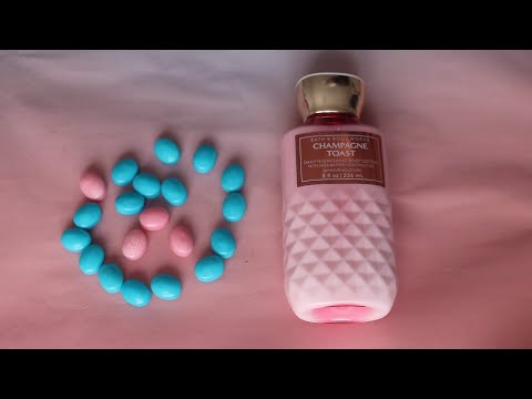 CHAMPAGNE LOTION TAPPING ASMR CHEWING GUM